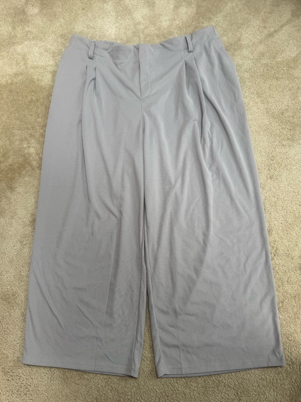 HALARA Sz 2XL Light Gray/TaupeWide Leg Trousers